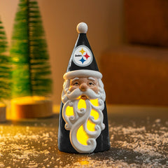 Pittsburgh Steelers Santa LED Statuary, 8" - NFL Home