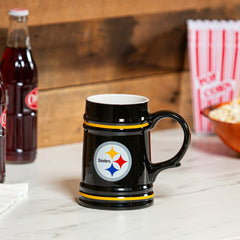 Pittsburgh Steelers Ceramic Stein Cup, 24oz - NFL Home