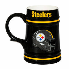 Pittsburgh Steelers Ceramic Stein Cup, 24oz - NFL Home
