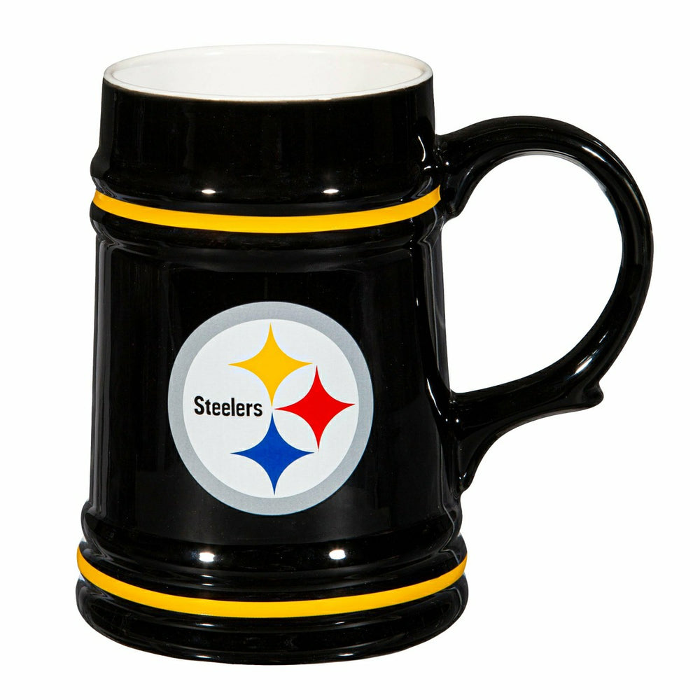 Pittsburgh Steelers Ceramic Stein Cup, 24oz - NFL Home