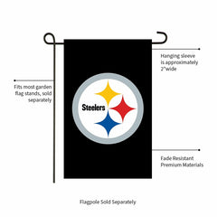 Pittsburgh Steelers Applique Garden Flag - NFL Home