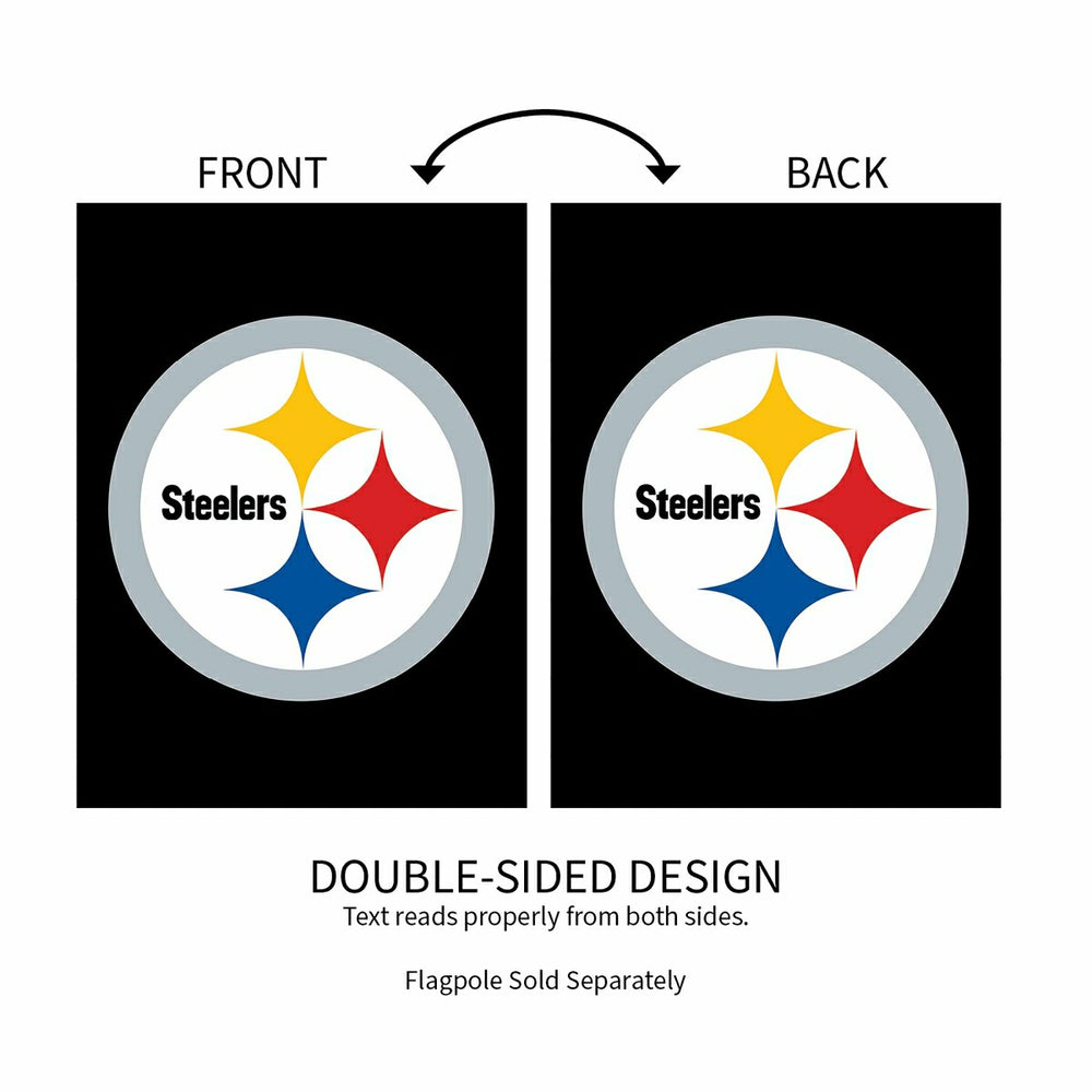Pittsburgh Steelers Applique Garden Flag - NFL Home