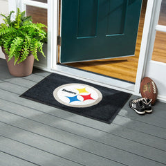 2'x3' USA Made Indoor/Outdoor Entryway Mat, Pittsburgh Steelers - NFL