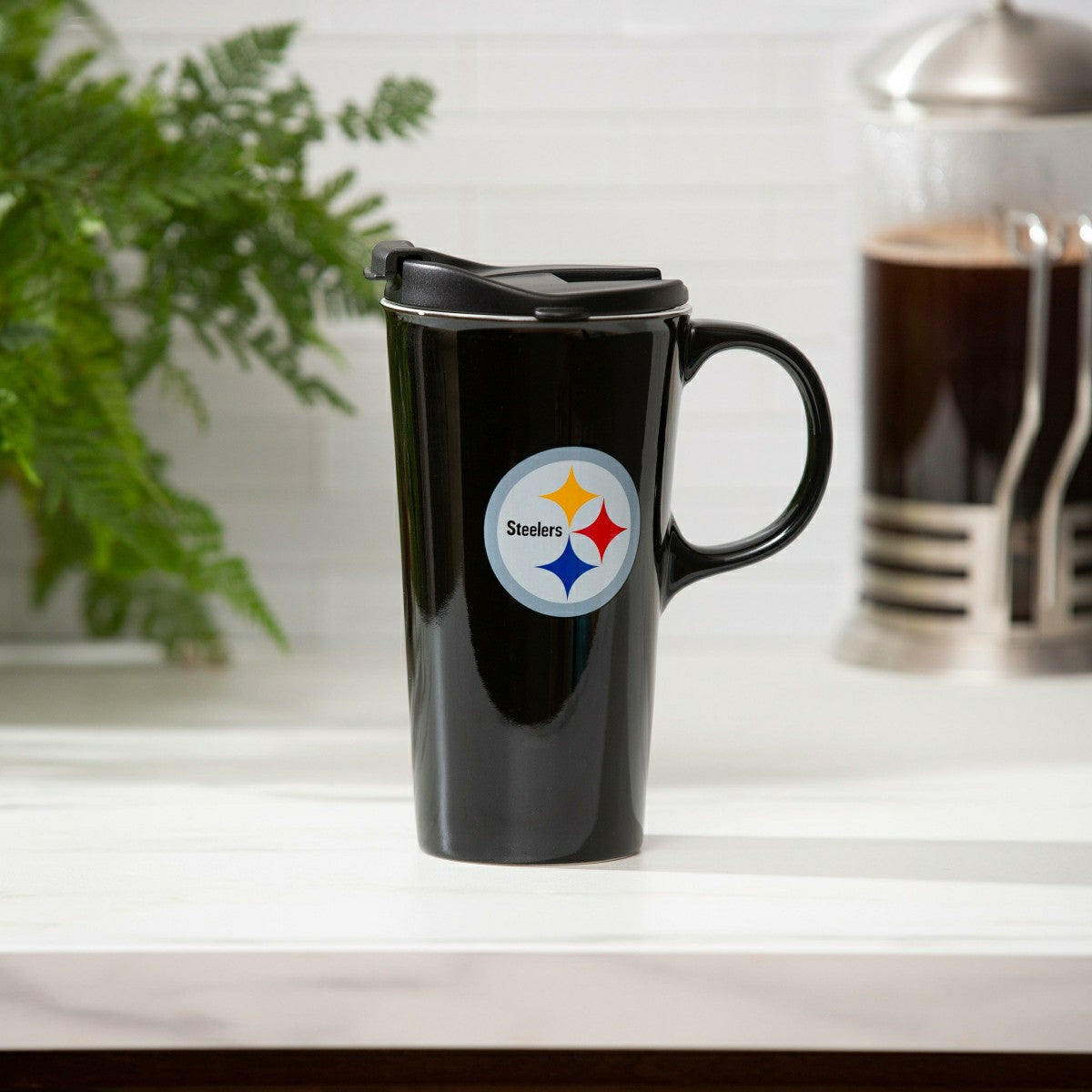 Pittsburgh Steelers, 17oz Boxed Travel Latte - NFL Home