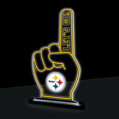 Pittsburgh Steelers NFL Football Foam Finger Desklite LED Decor - NFL Home