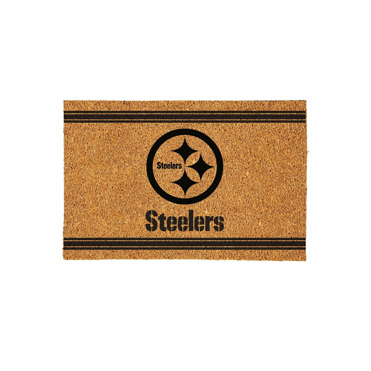 Pittsburgh Steelers Large One Color Coir Mat, 36"x24" - NFL