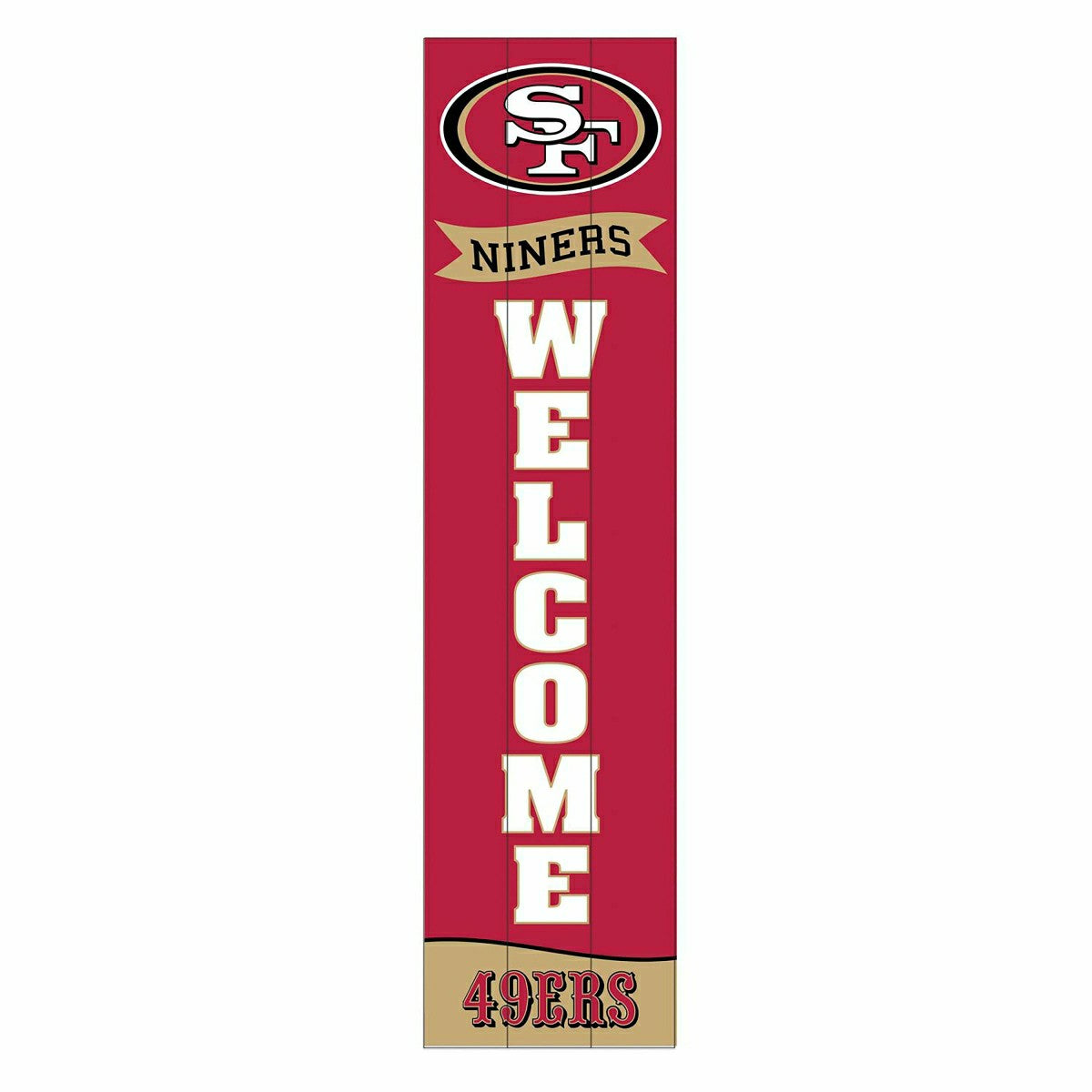 San Francisco 49ers Large Single Sided Leaner, 46" - NFL Home