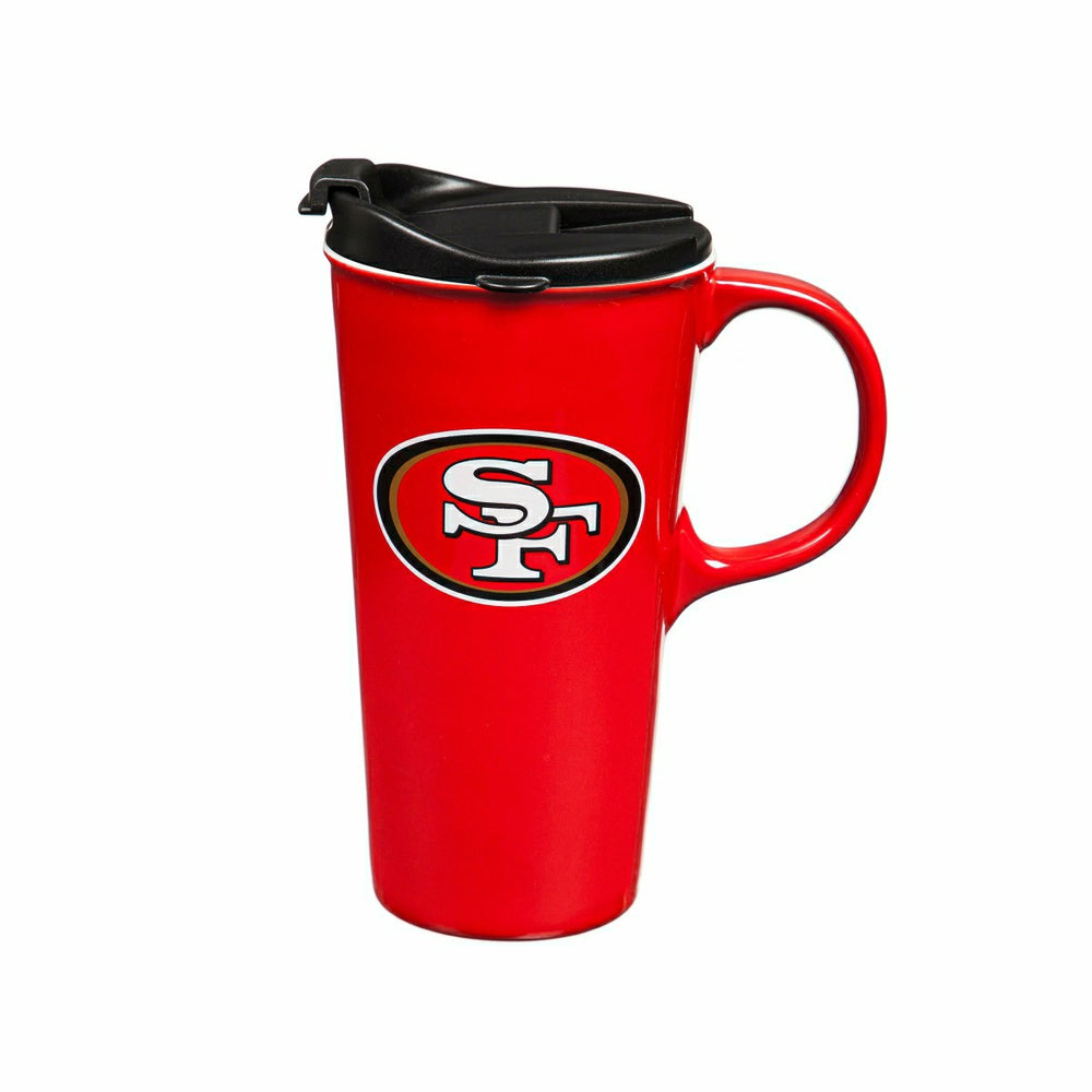 San Francisco 49ers, 17oz Boxed Travel Latte - NFL Home