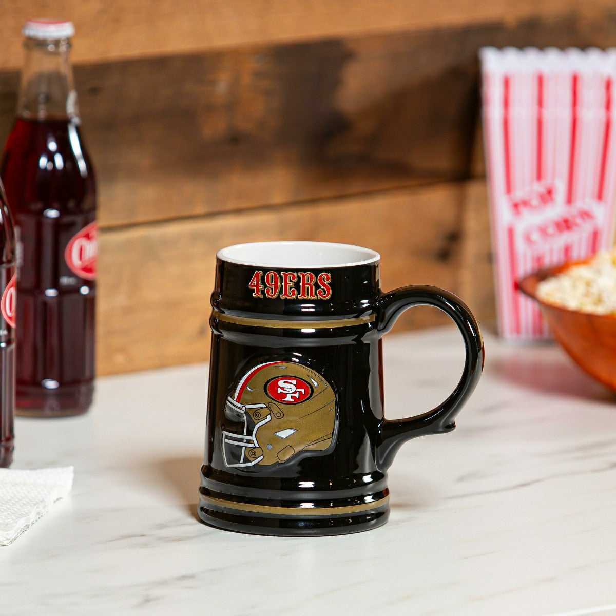 San Francisco 49ers Ceramic Stein Cup, 24oz - NFL Home