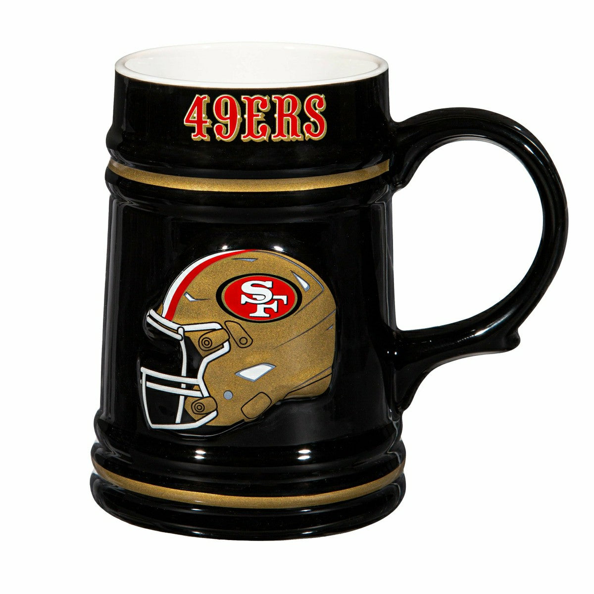San Francisco 49ers Ceramic Stein Cup, 24oz - NFL Home