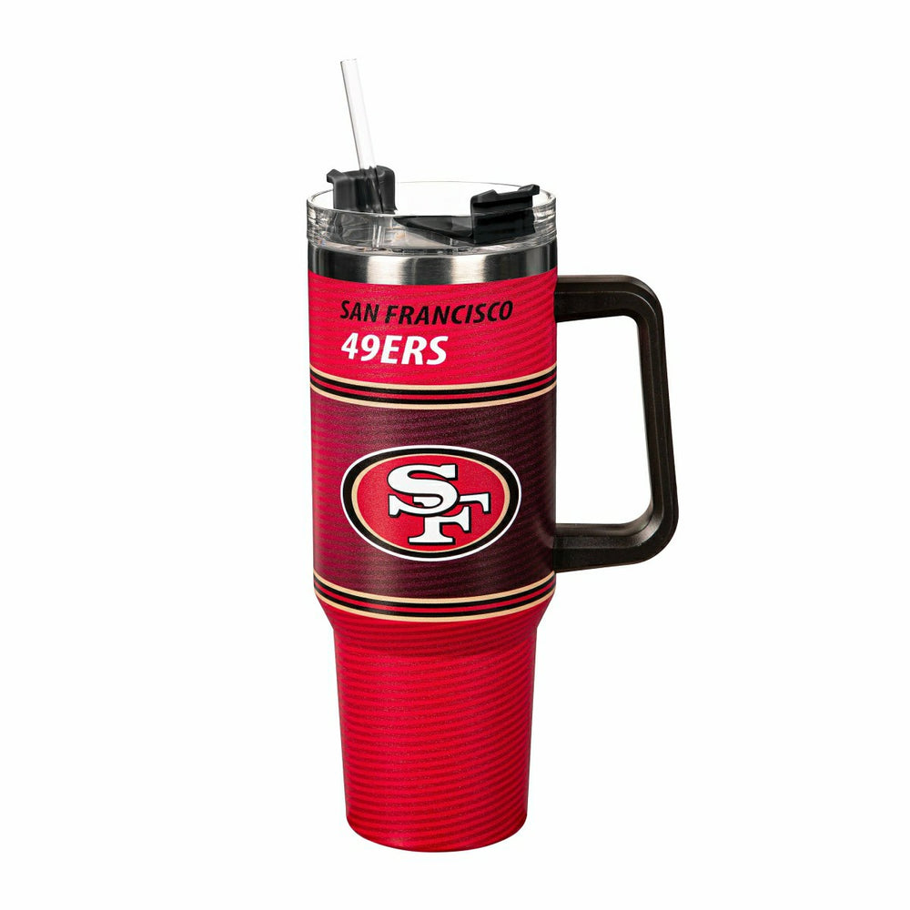 40oz Stainless Steel Canyon Cup w/ Straw, San Francisco 49ers - NFL Home
