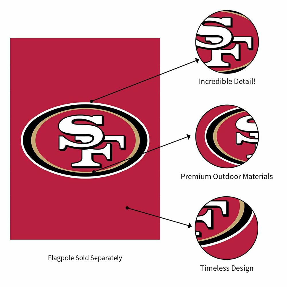 Applique Flag, Gar., San Francisco 49ers - NFL Home