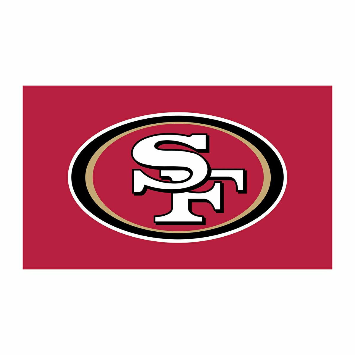 Full Color PVC Mat, 16" x 28", San Francisco 49ers - NFL