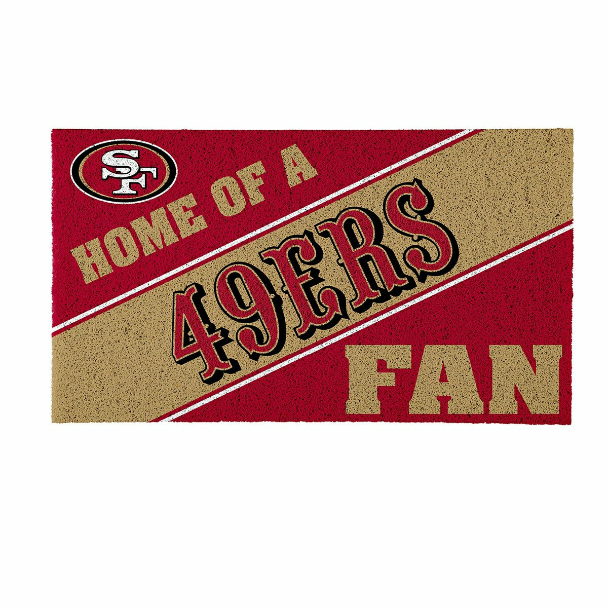 San Francisco 49ers, PVC Mat COLOR, Home of a Fan - NFL