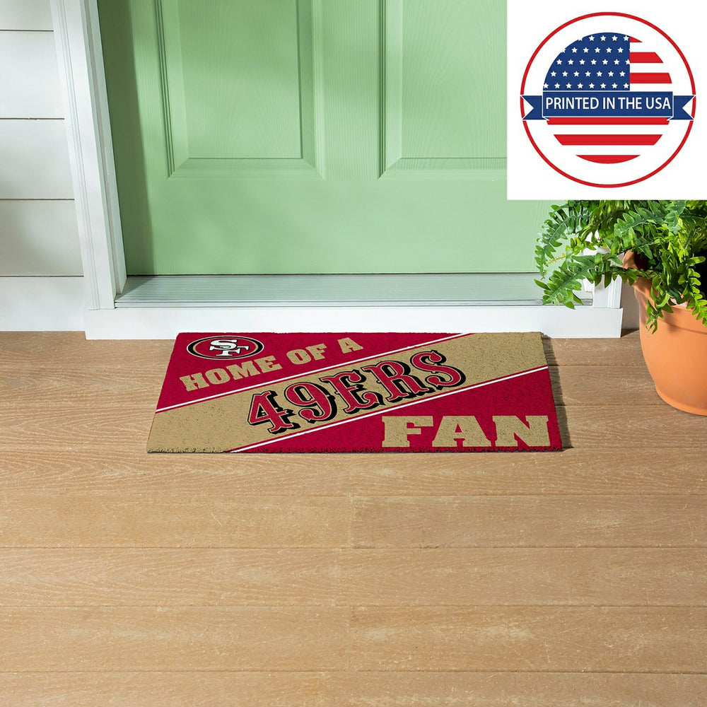 San Francisco 49ers, PVC Mat COLOR, Home of a Fan - NFL