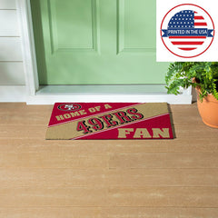 San Francisco 49ers, PVC Mat COLOR, Home of a Fan - NFL