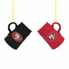 San Francisco 49ers Ceramic Mini Stein, 3oz, set of 2 - NFL Home