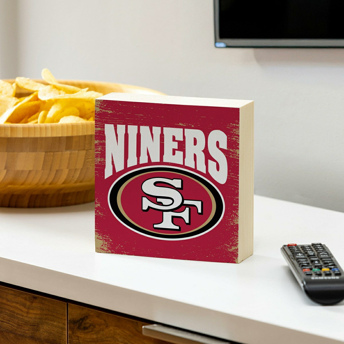 San Francisco 49ers Plock, Down Home Fans, 6x6 - NFL Home