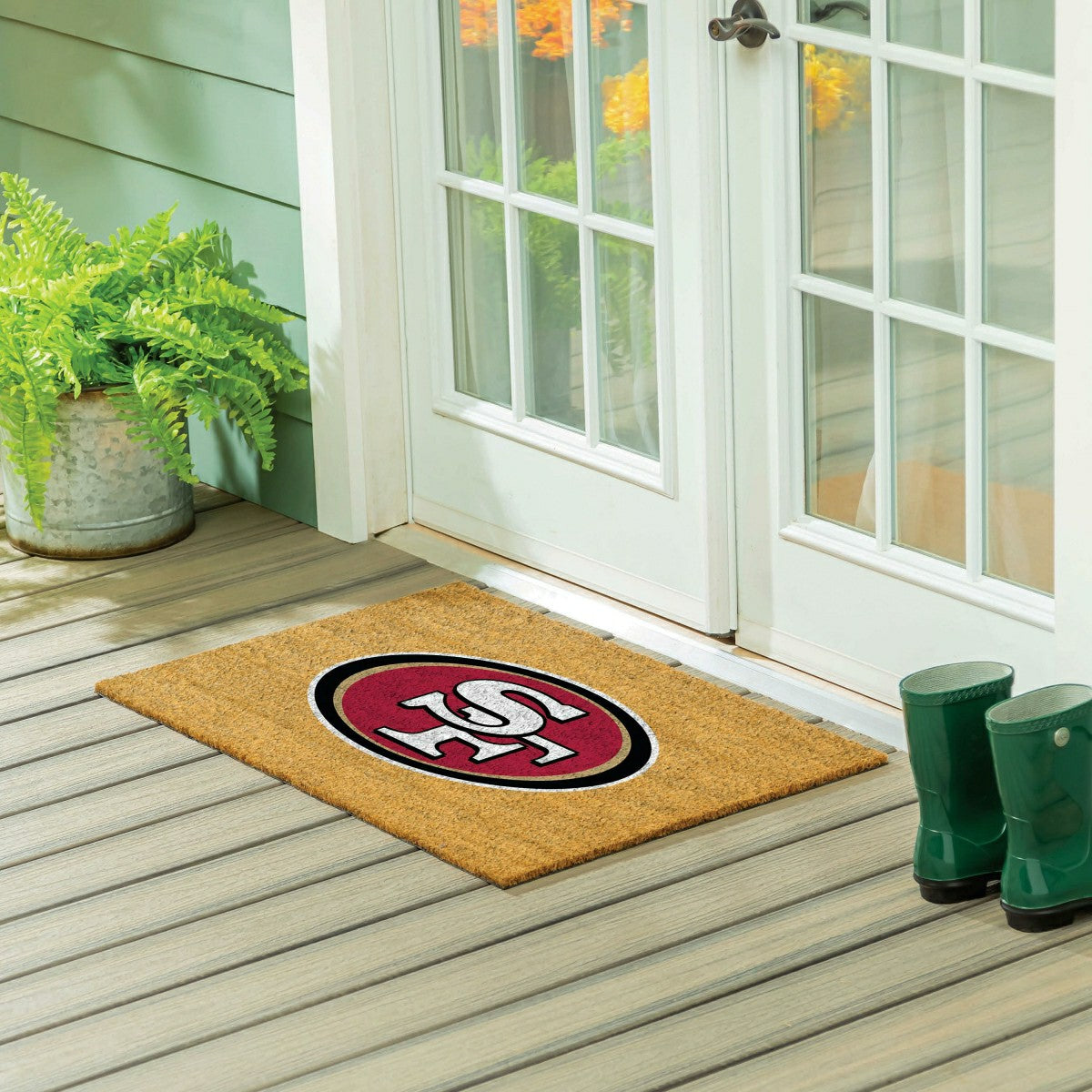 San Francisco 49ers Large Full Color Coir Mat, 36"x24" - NFL
