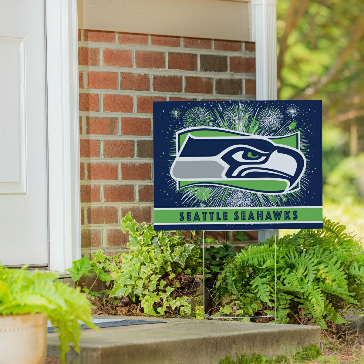 Seattle Seahawks Yard Sign, Patriotic - NFL Home