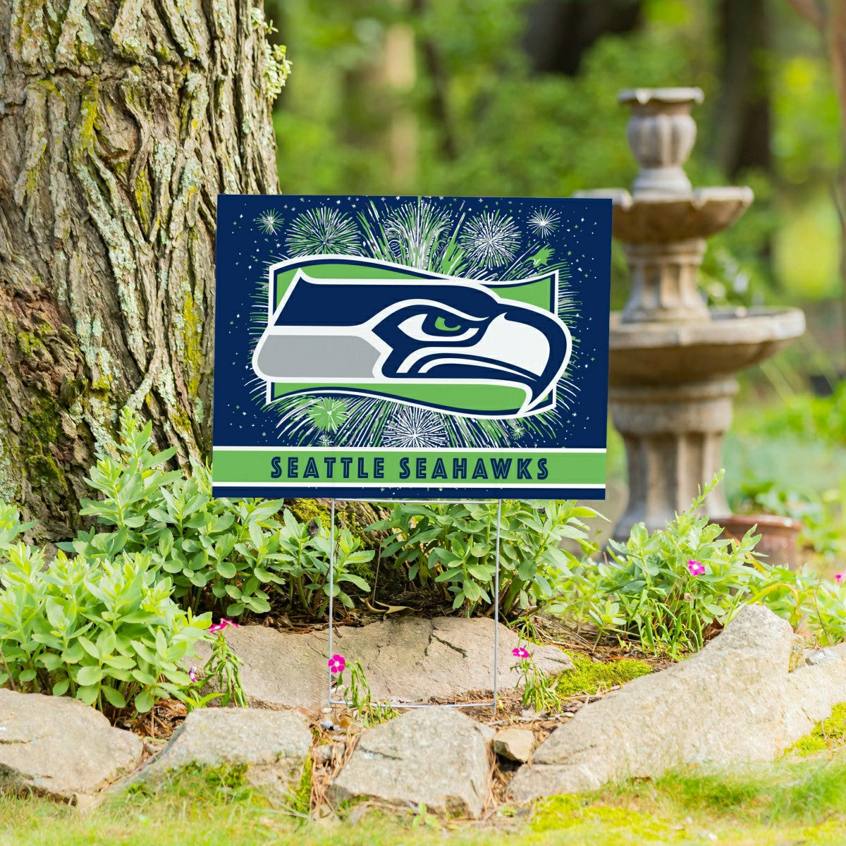Seattle Seahawks Yard Sign, Patriotic - NFL Home