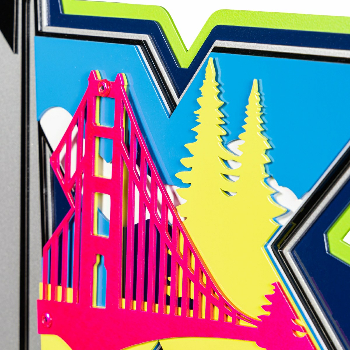 Seattle Seahawks, Super Bowl 60, Layered Metal Wall Art - NFL Home