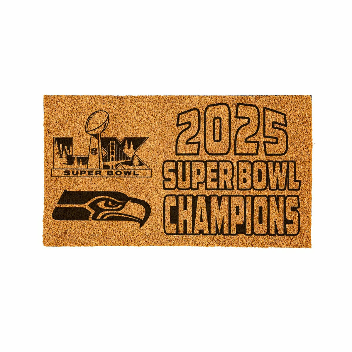 Seattle Seahawks, Super Bowl 60, Champions, Coir Mat, One Color, 28"x  - NFL