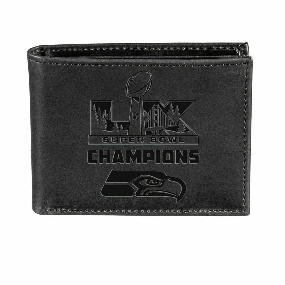 Seattle Seahawks, Super Bowl 60, Wallet, Bi-fold, Black - NFL Home