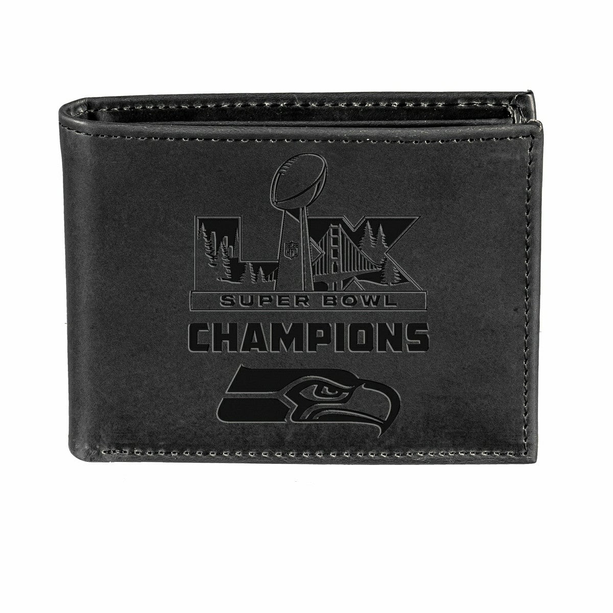 Seattle Seahawks, Super Bowl 60, Wallet, Bi-fold, Black - NFL Home