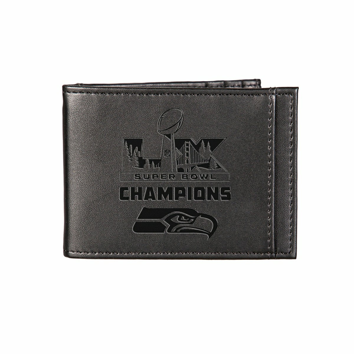 Seattle Seahawks, Super Bowl 60, Front Pocket Wallet, Black - NFL Home