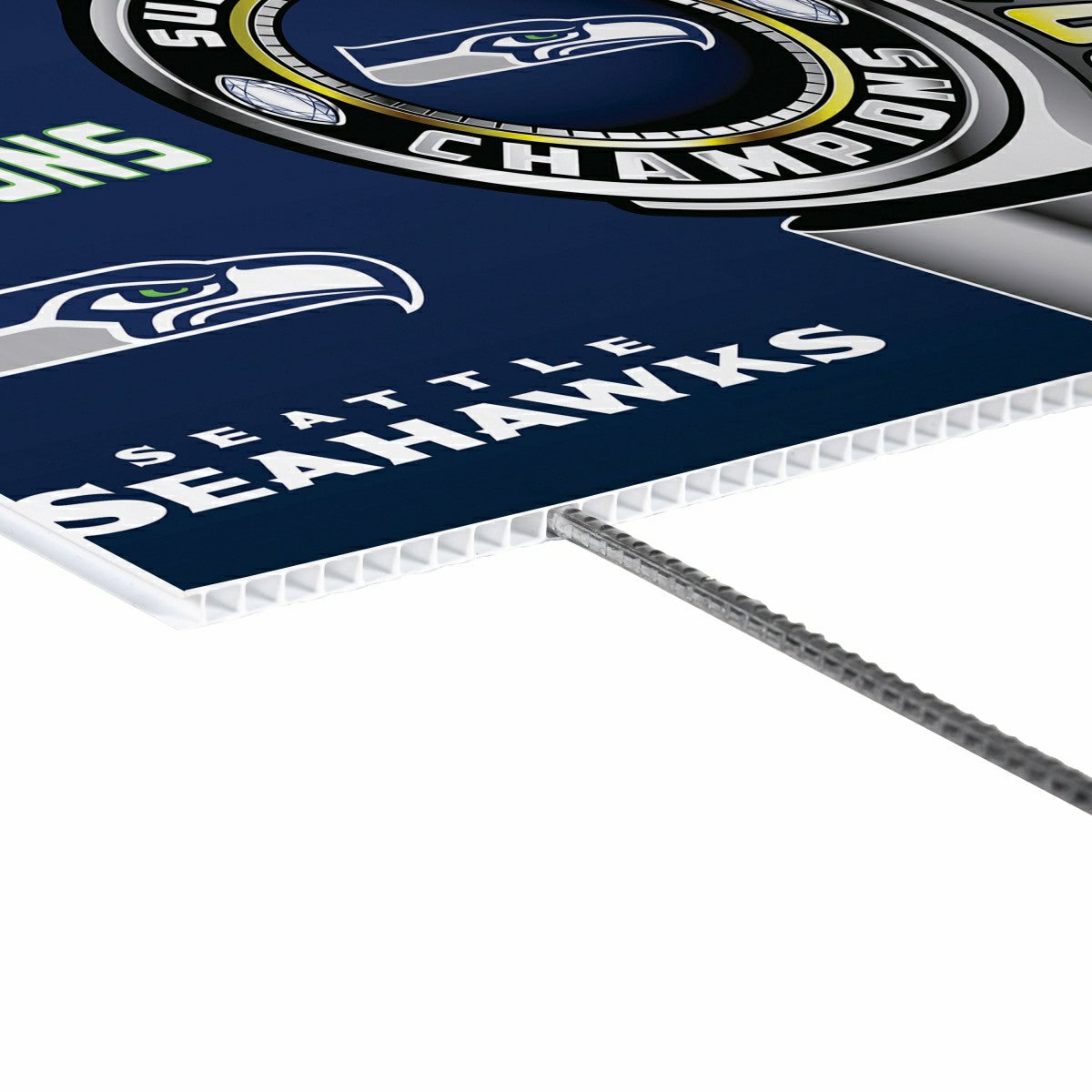 Seattle Seahawks, Super Bowl 60, Ring, Cororplast Yard Sign - NFL Home