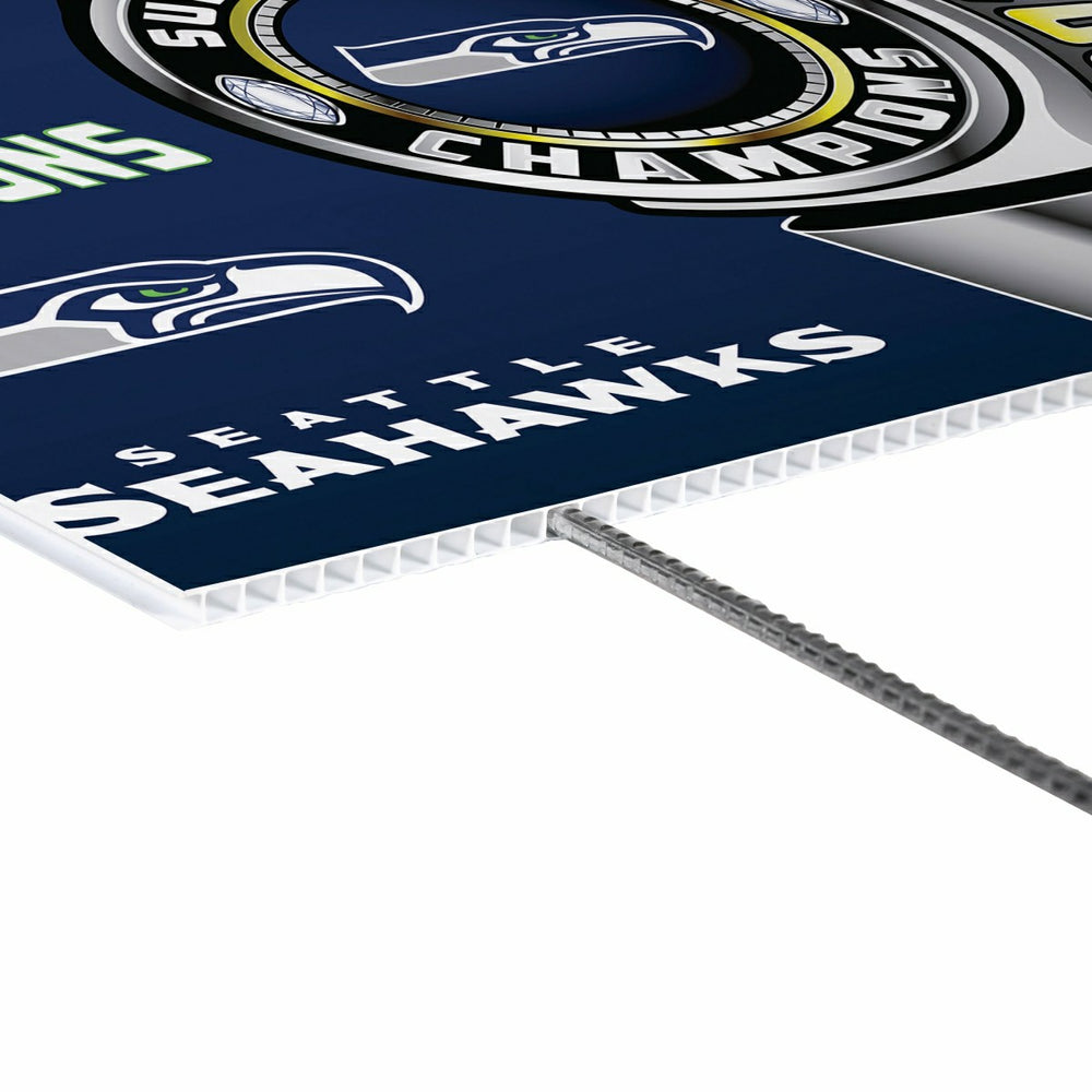 Seattle Seahawks, Super Bowl 60, Ring, Cororplast Yard Sign - NFL Home