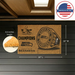 Seattle Seahawks, Super Bowl 60, Ring, Coir Mat, One Color - NFL