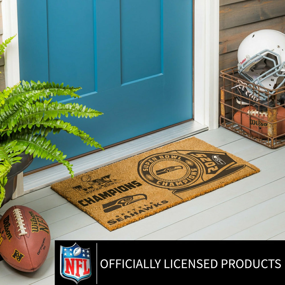 Seattle Seahawks, Super Bowl 60, Ring, Coir Mat, One Color - NFL