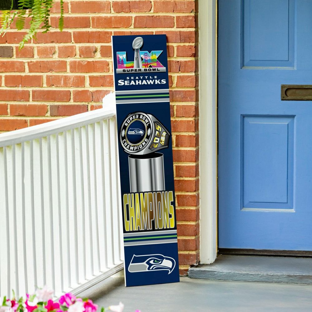 Seattle Seahawks, Super Bowl 60, Ring, Porch Leaner, 46" - NFL Home