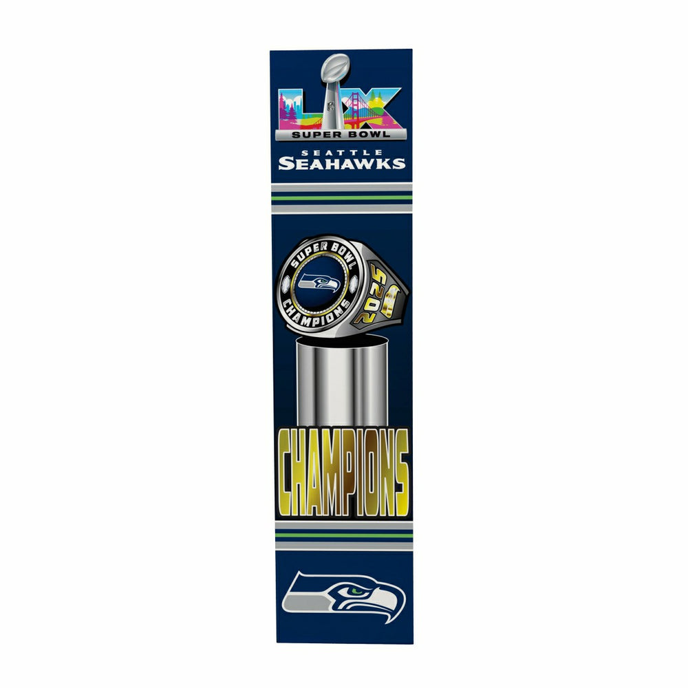 Seattle Seahawks, Super Bowl 60, Ring, Porch Leaner, 46" - NFL Home