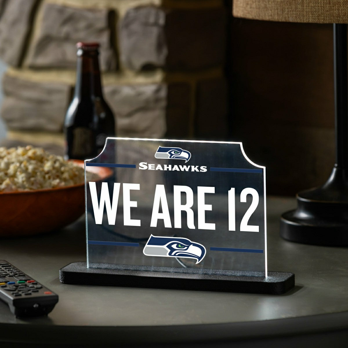 Seattle Seahawks NFL Football Rectangle Desklite LED Decor - NFL Home
