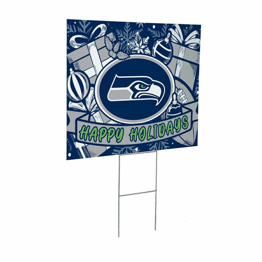 Seattle Seahawks Yard Sign, Holiday - NFL Home