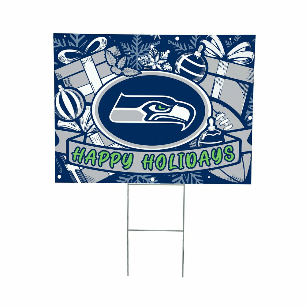 Seattle Seahawks Yard Sign, Holiday - NFL Home