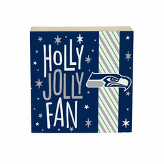 Seattle Seahawks Block, Holiday, 6x6 - NFL Home