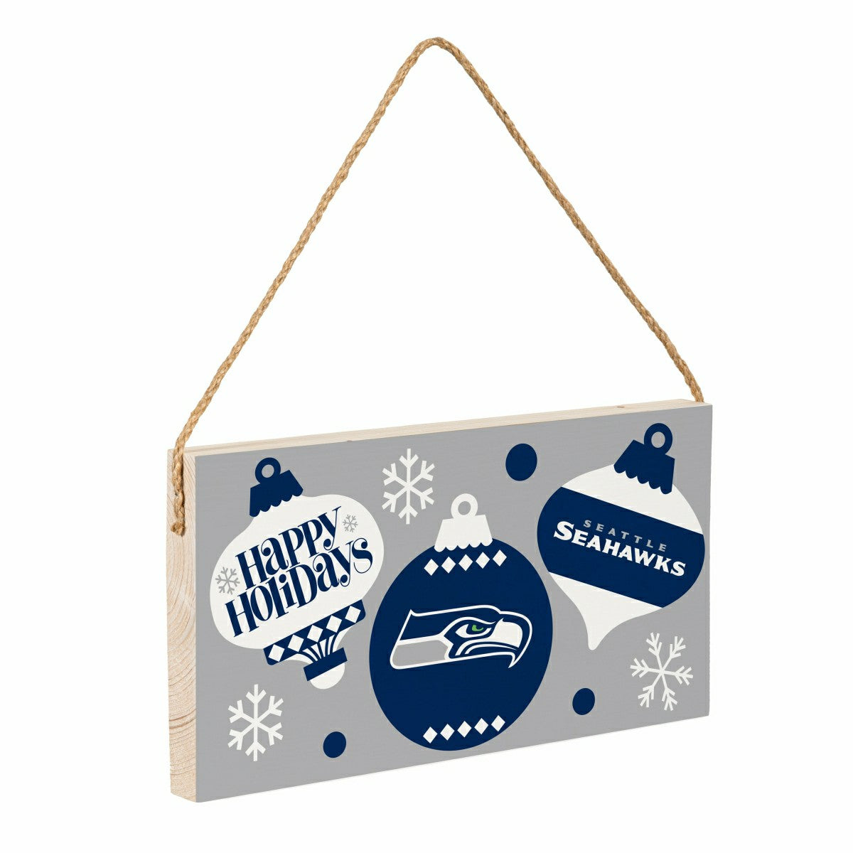 Seattle Seahawks Holiday Wood Wall Sign, 6x11 - NFL Home