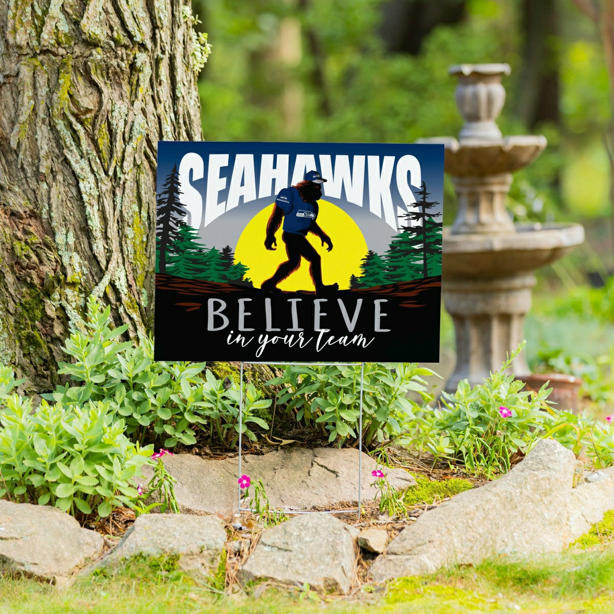 Seattle Seahawks Yard Sign, Bigfoot - NFL Home