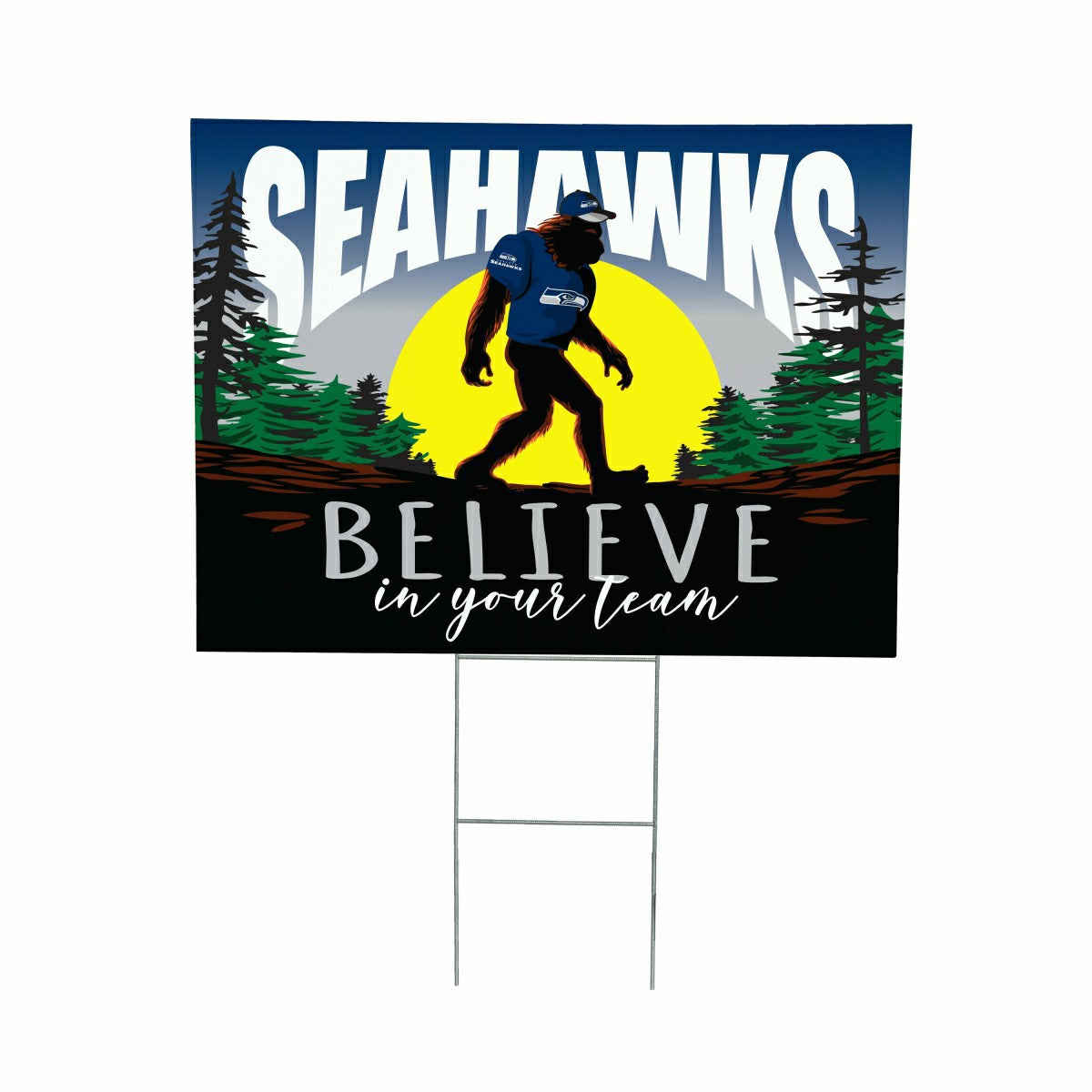 Seattle Seahawks Yard Sign, Bigfoot - NFL Home