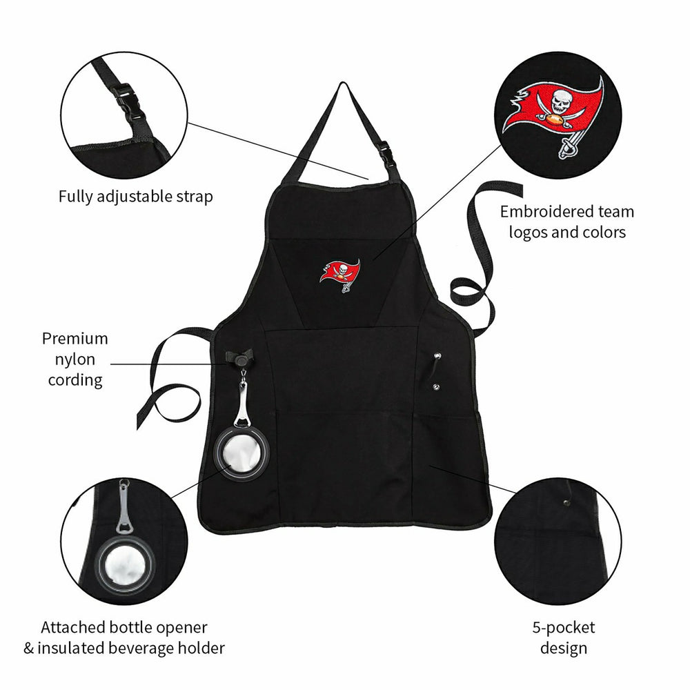 Grill Apron, Black, Tampa Bay Buccaneers - NFL Home