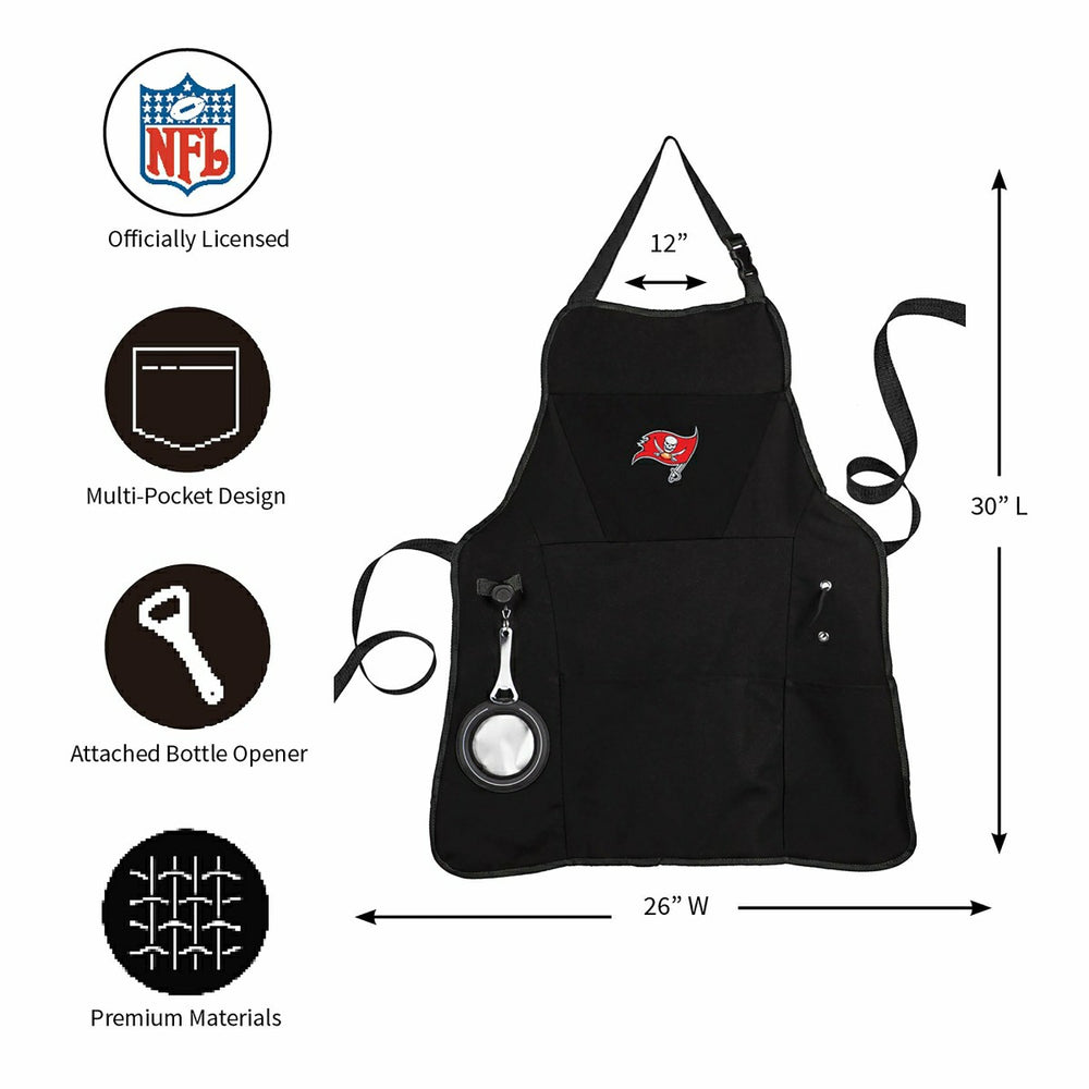 Grill Apron, Black, Tampa Bay Buccaneers - NFL Home