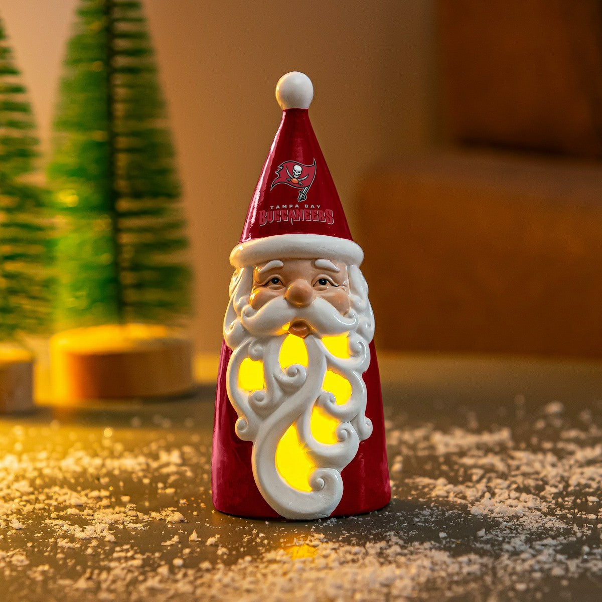 Tampa Bay Buccaneers Santa LED Statuary, 8" - NFL Home