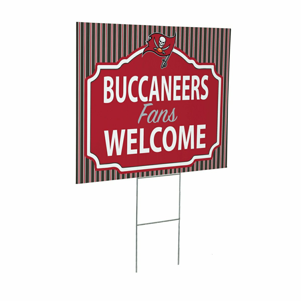 Tampa Bay Buccaneers Coroplast Yard Sign, "Fans Welcome" - NFL Home