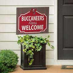 Tampa Bay Buccaneers Coroplast Yard Sign, "Fans Welcome" - NFL Home