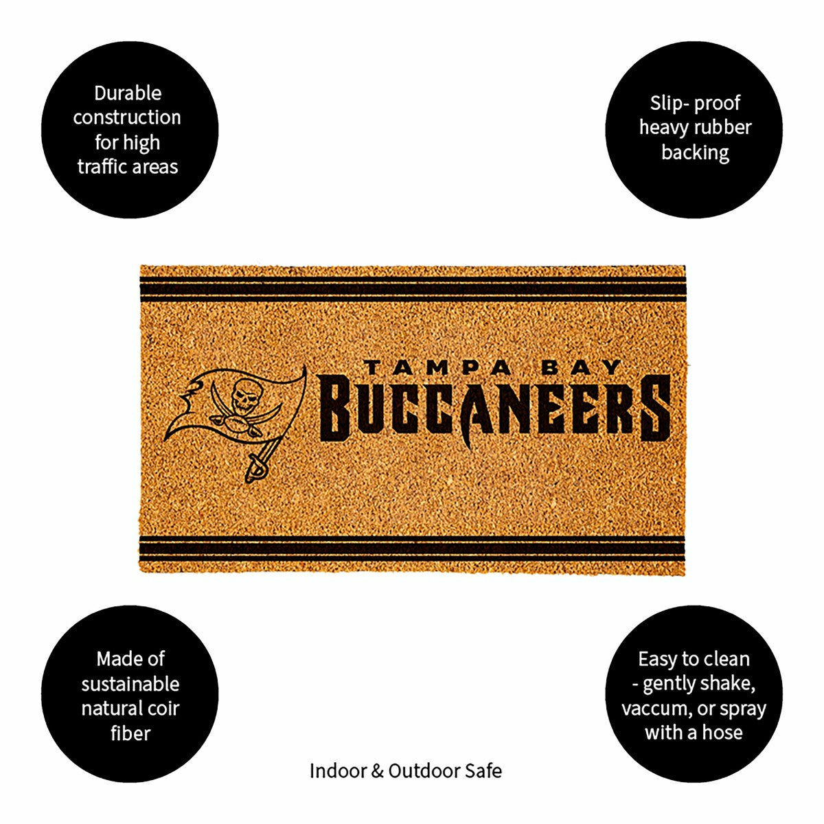 Tampa Bay Buccaneers, Coir Mat 1C - NFL