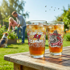 Tampa Bay Buccaneers 16oz Glass pint, Set of 2 - NFL Home